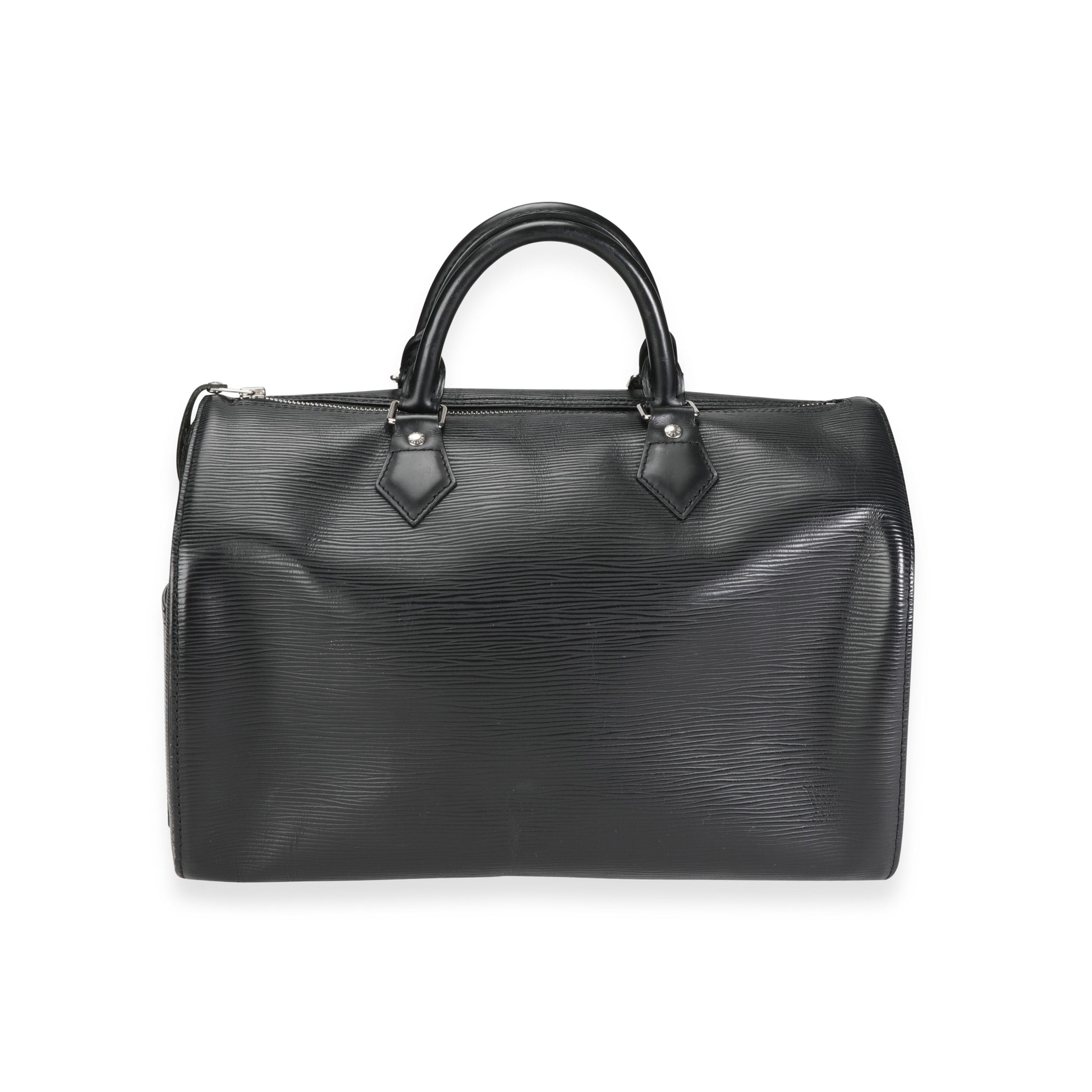 Louis Vuitton Louis Vuitton Black Epi Leather Speedy 35