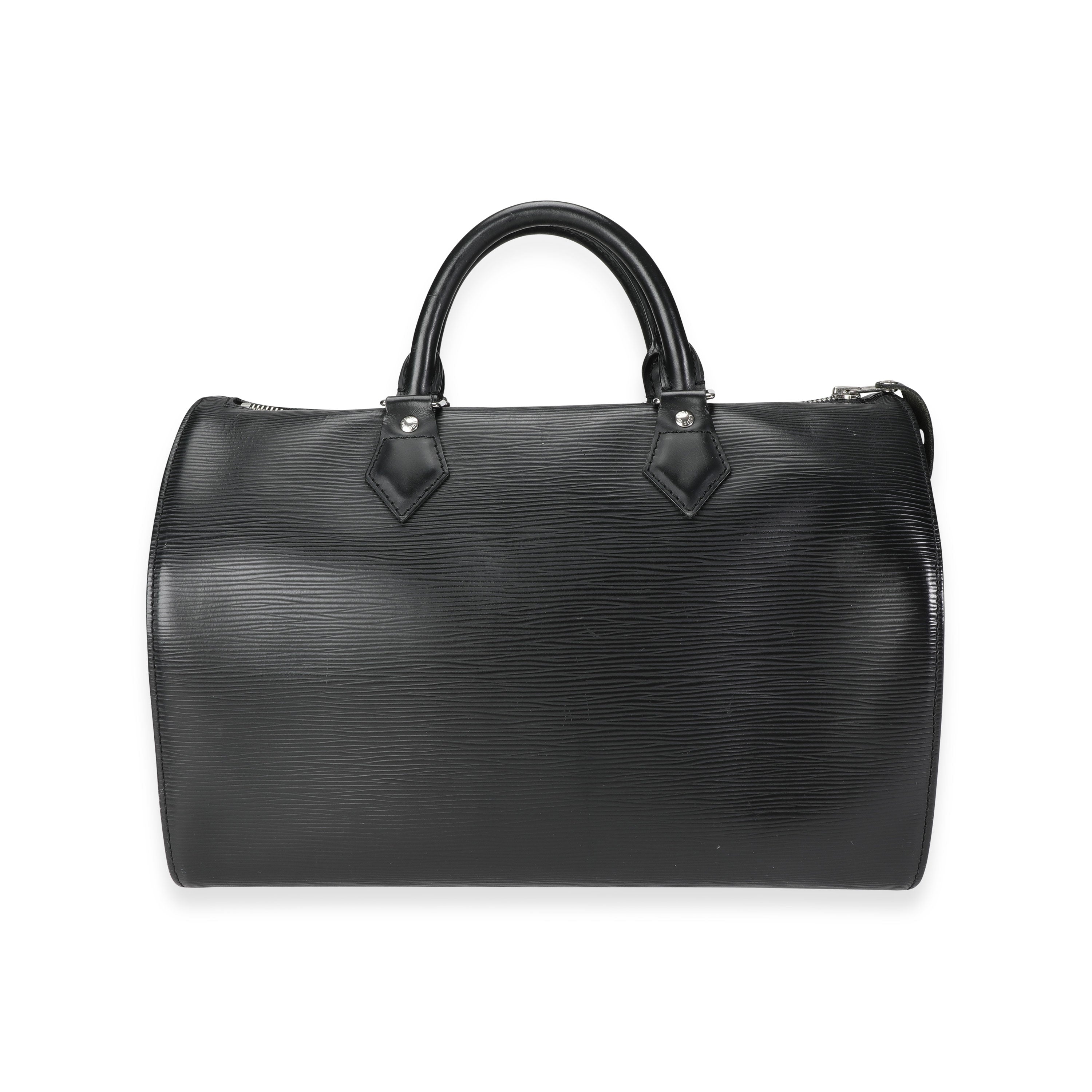Louis Vuitton Louis Vuitton Black Epi Leather Speedy 35