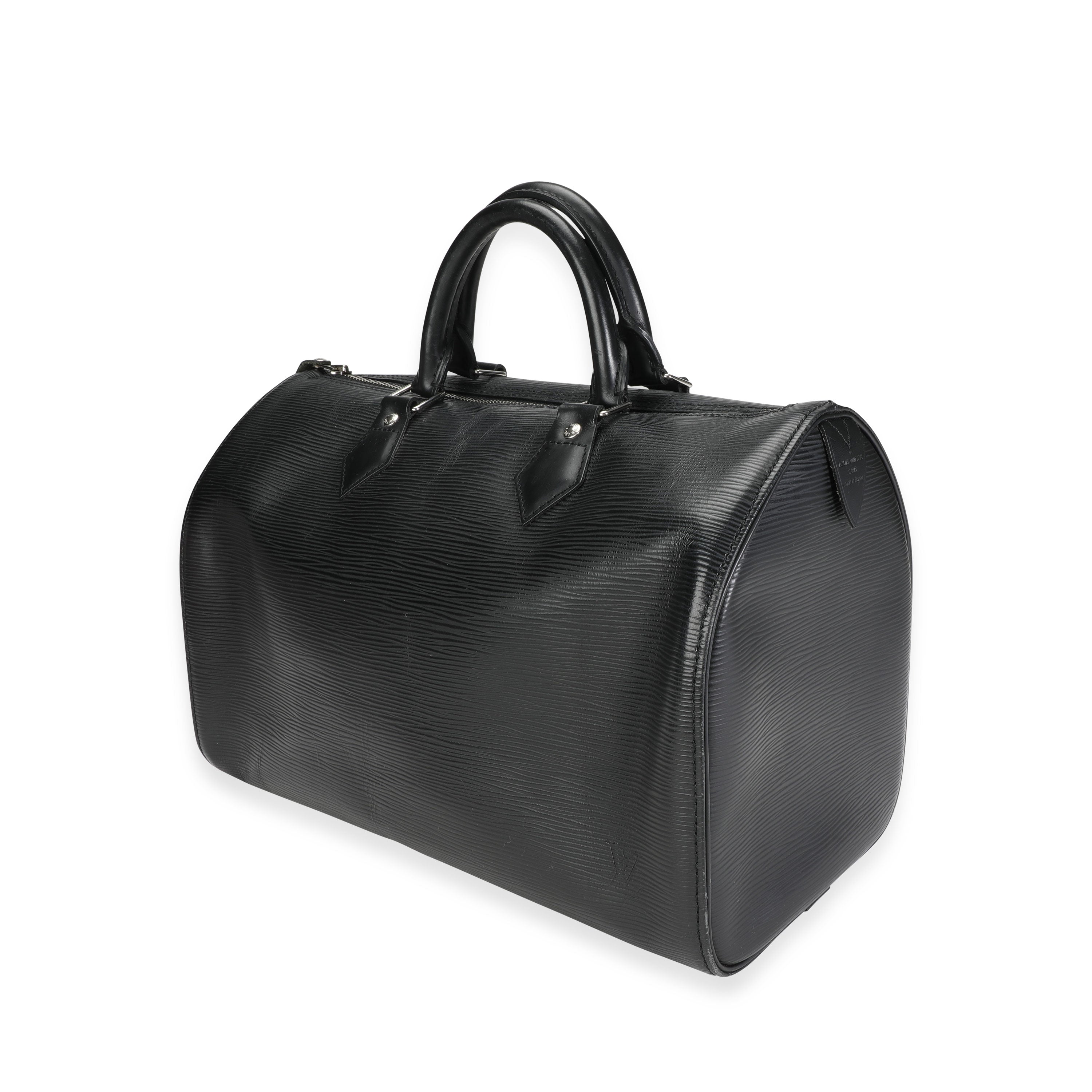 Louis Vuitton Louis Vuitton Black Epi Leather Speedy 35