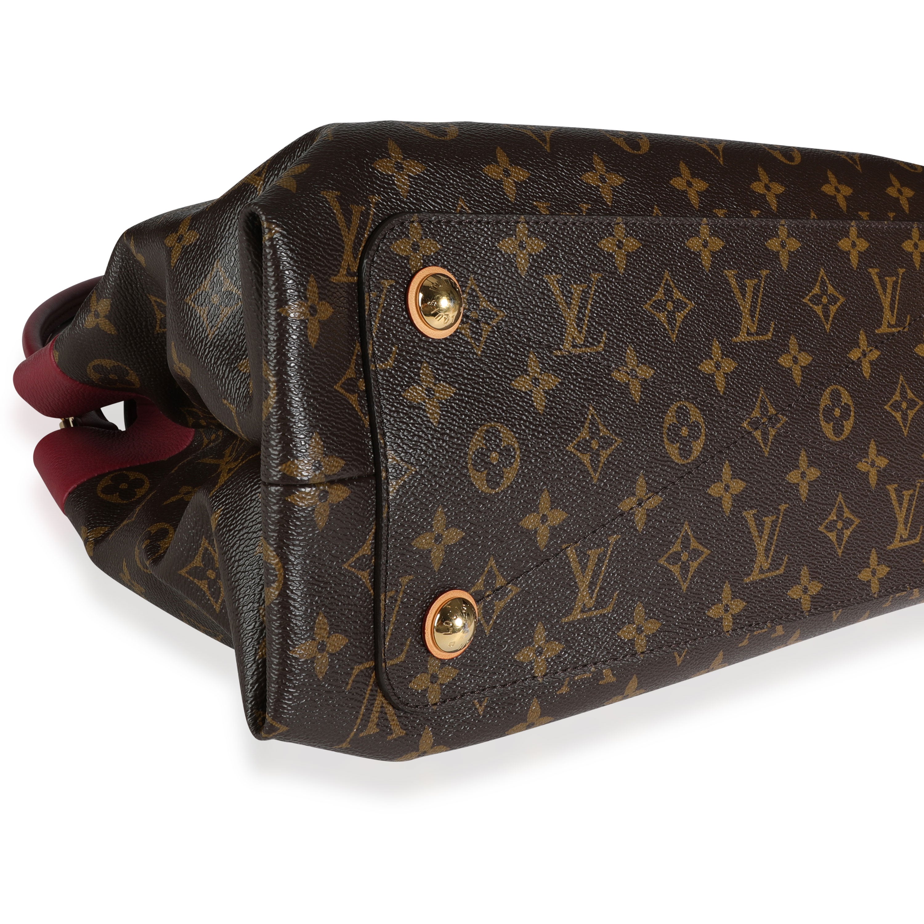 Louis Vuitton Louis Vuitton Aurore Calf Leather & Monogram Canvas Olympe Shoulder Bag