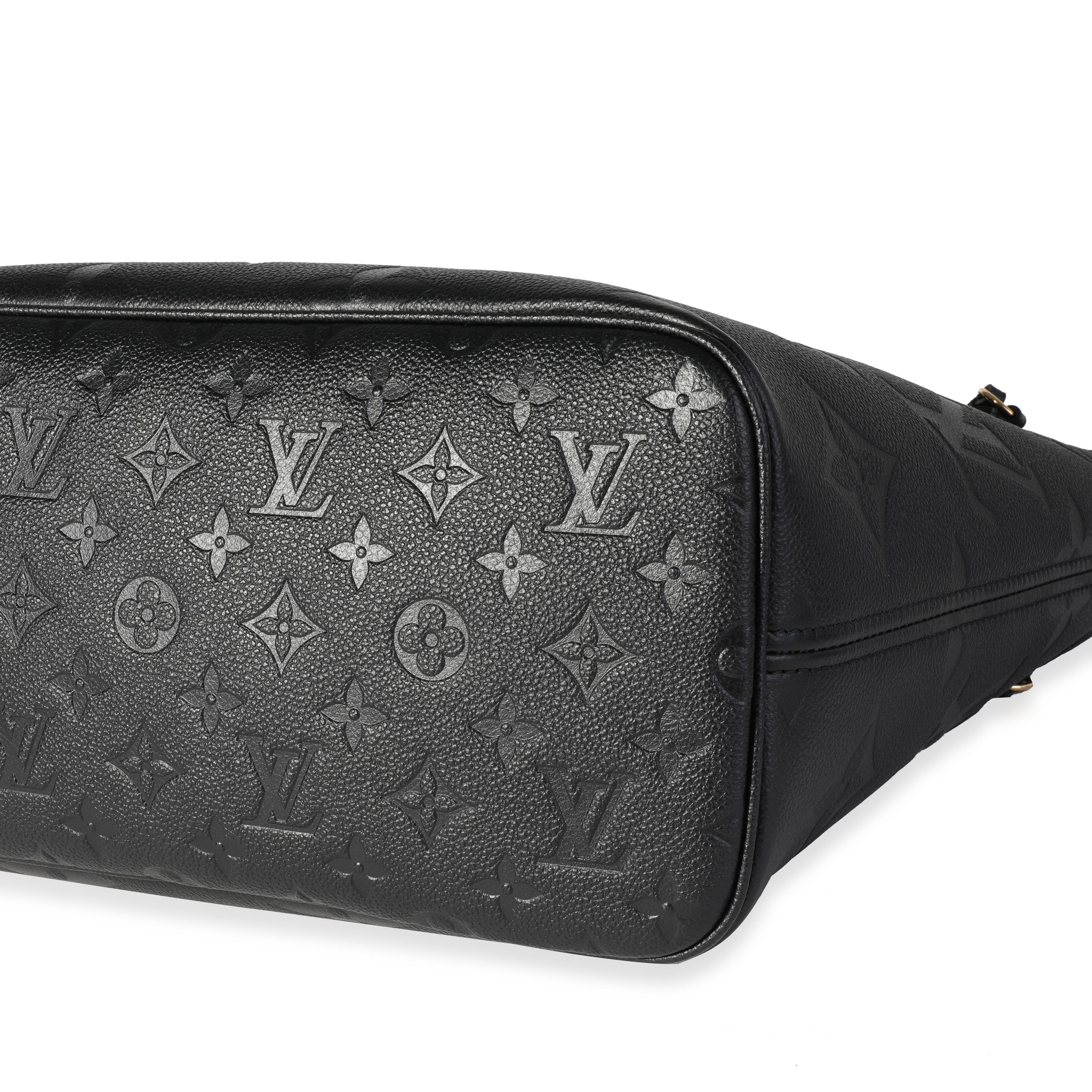 Louis Vuitton Louis Vuitton Black  Monogram Empreinte Giant Neverfull MM