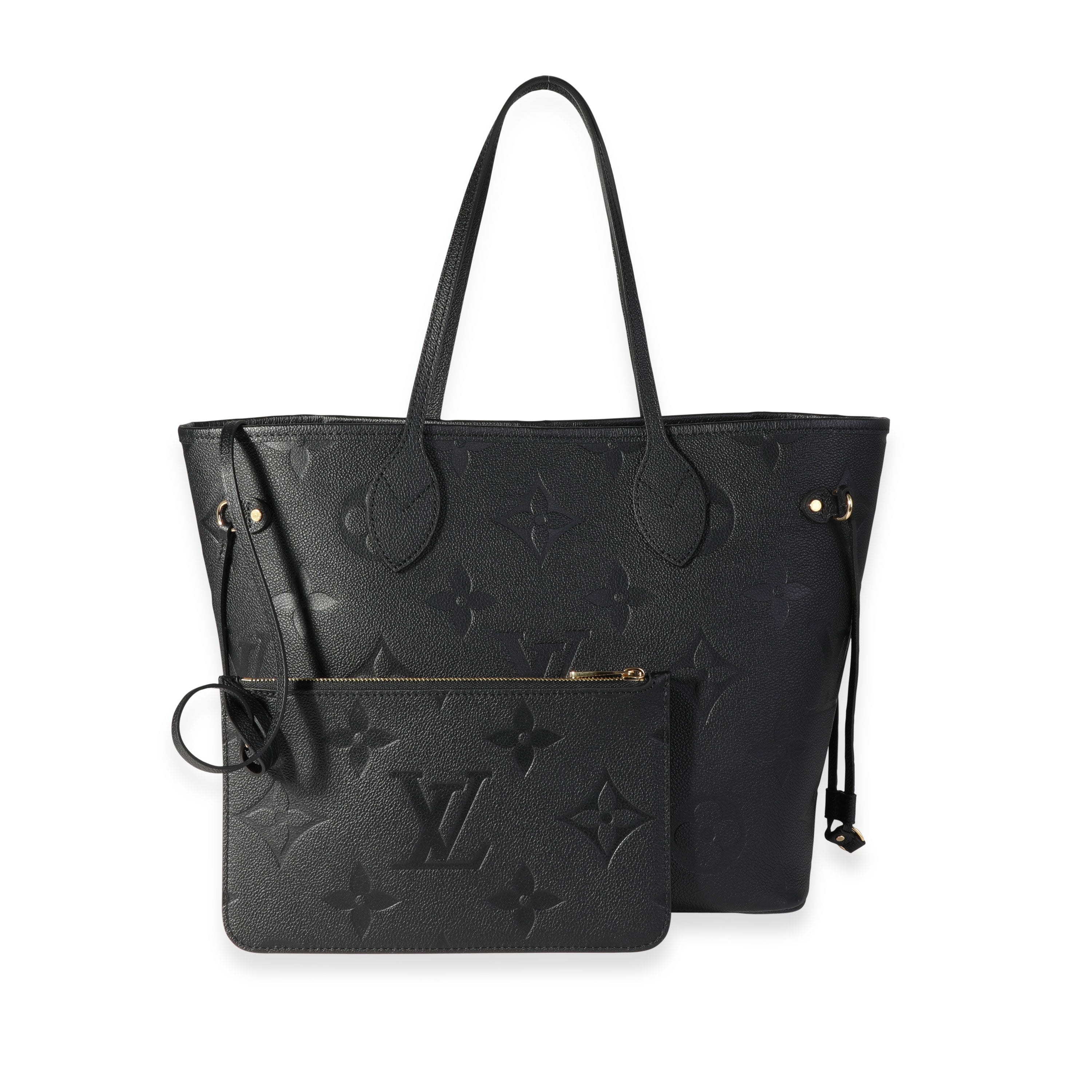 Louis Vuitton Louis Vuitton Black  Monogram Empreinte Giant Neverfull MM