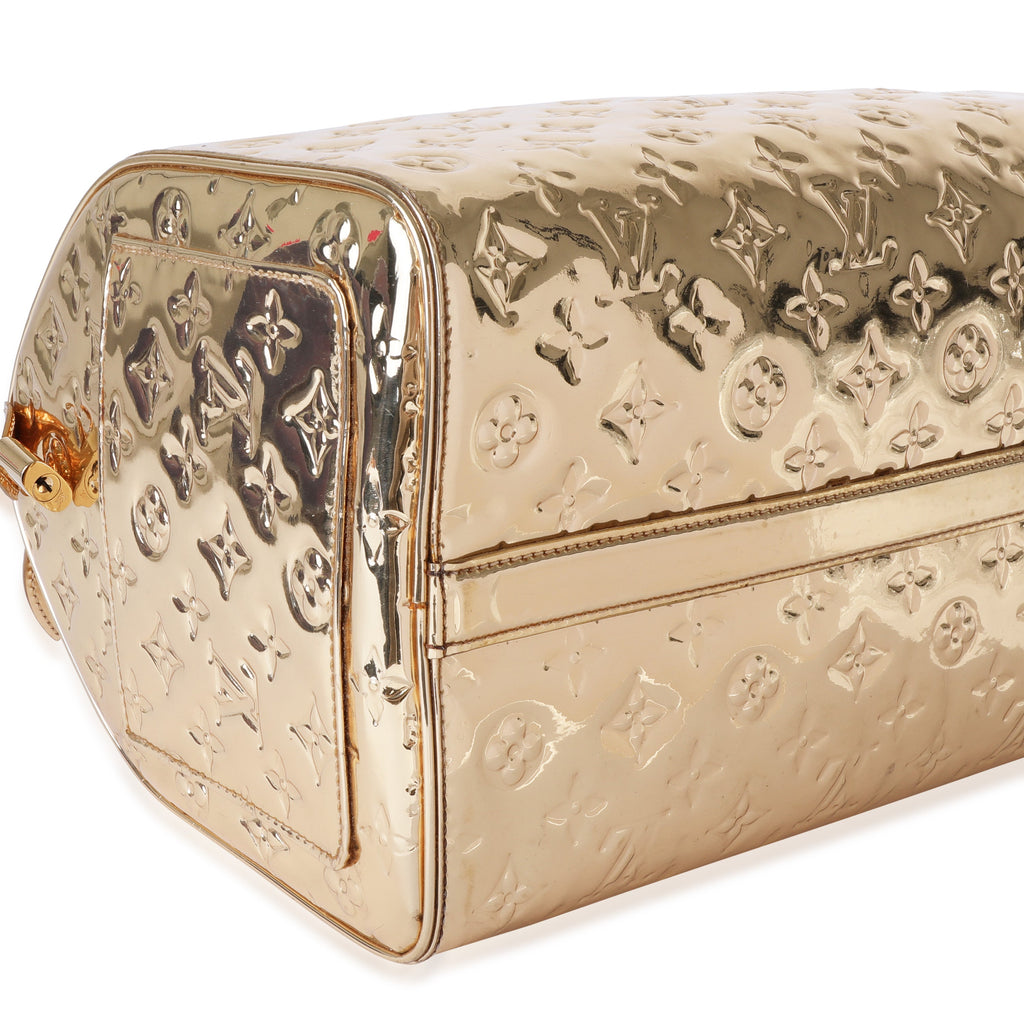Louis Vuitton Louis Vuitton Limited Edition Gold Monogram Miroir Speedy 35