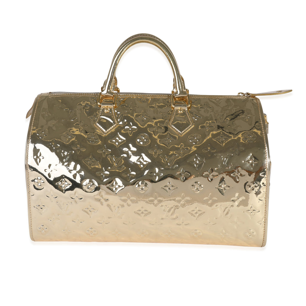 Louis Vuitton Louis Vuitton Limited Edition Gold Monogram Miroir Speedy 35
