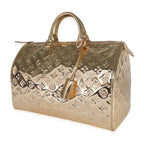 Louis Vuitton Louis Vuitton Limited Edition Gold Monogram Miroir Speedy 35