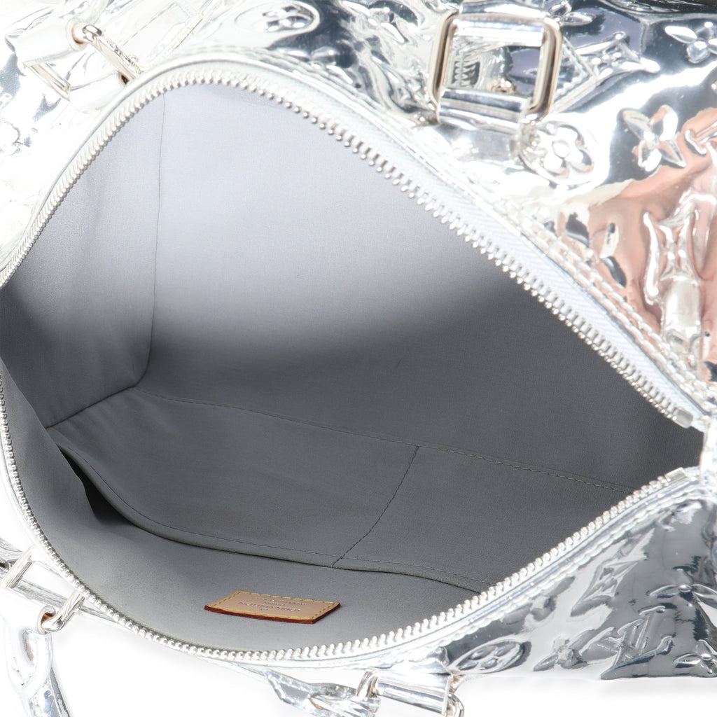 Louis Vuitton Louis Vuitton Limited Edition Silver Monogram Miroir Speedy 35