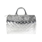 Louis Vuitton Louis Vuitton Limited Edition Silver Monogram Miroir Speedy 35
