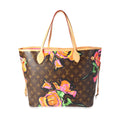 Louis Vuitton Louis Vuitton Monogram Canvas Roses Neverfull MM