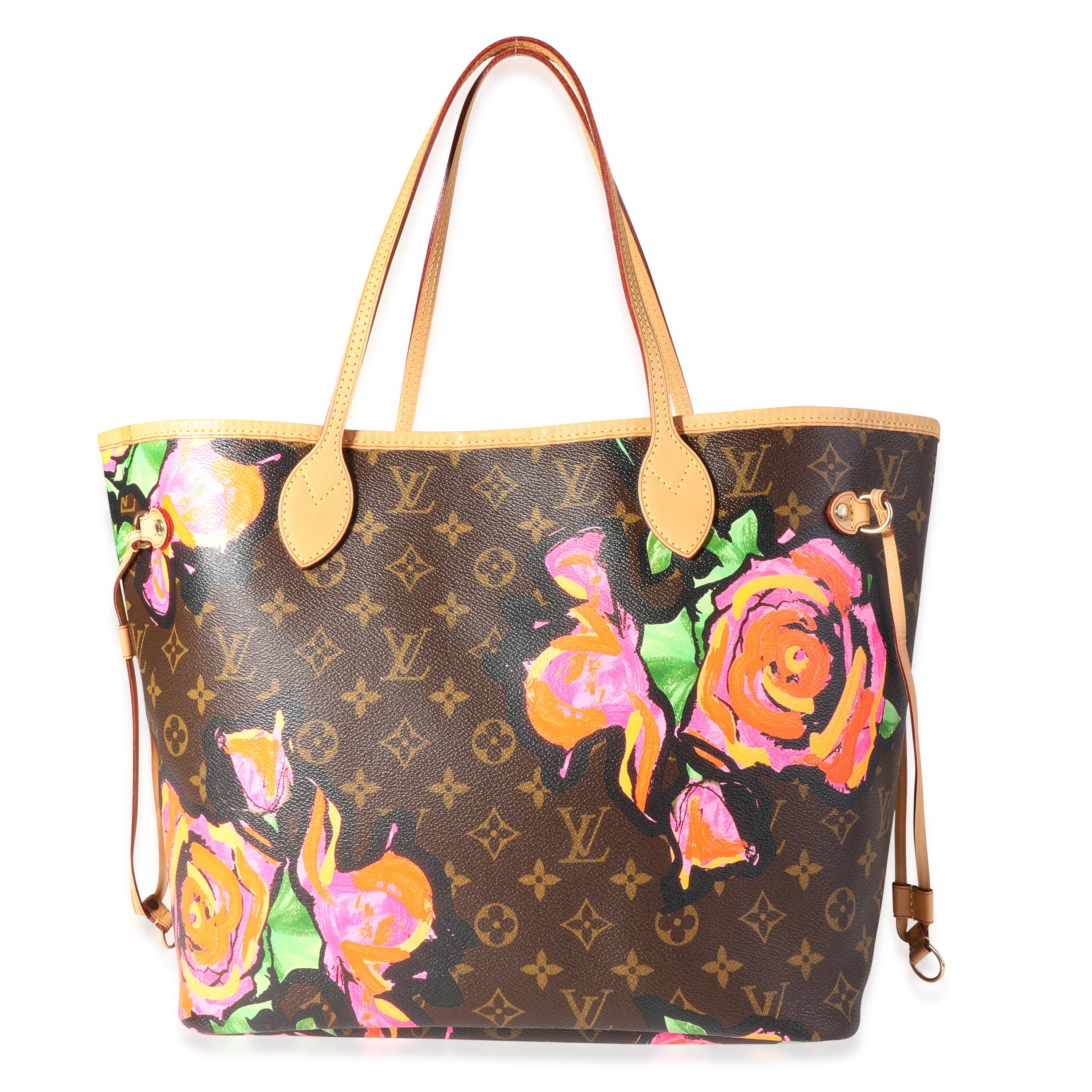 Louis Vuitton Louis Vuitton Monogram Canvas Roses Neverfull MM