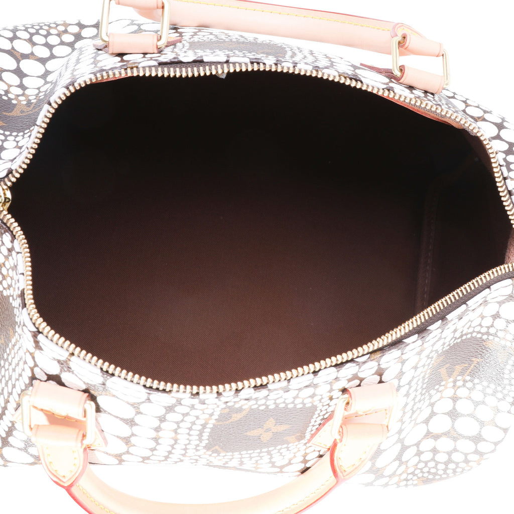 Louis Vuitton Louis Vuitton x Yayoi Kusama White Infinity Dots Monogram Canvas Speedy 30