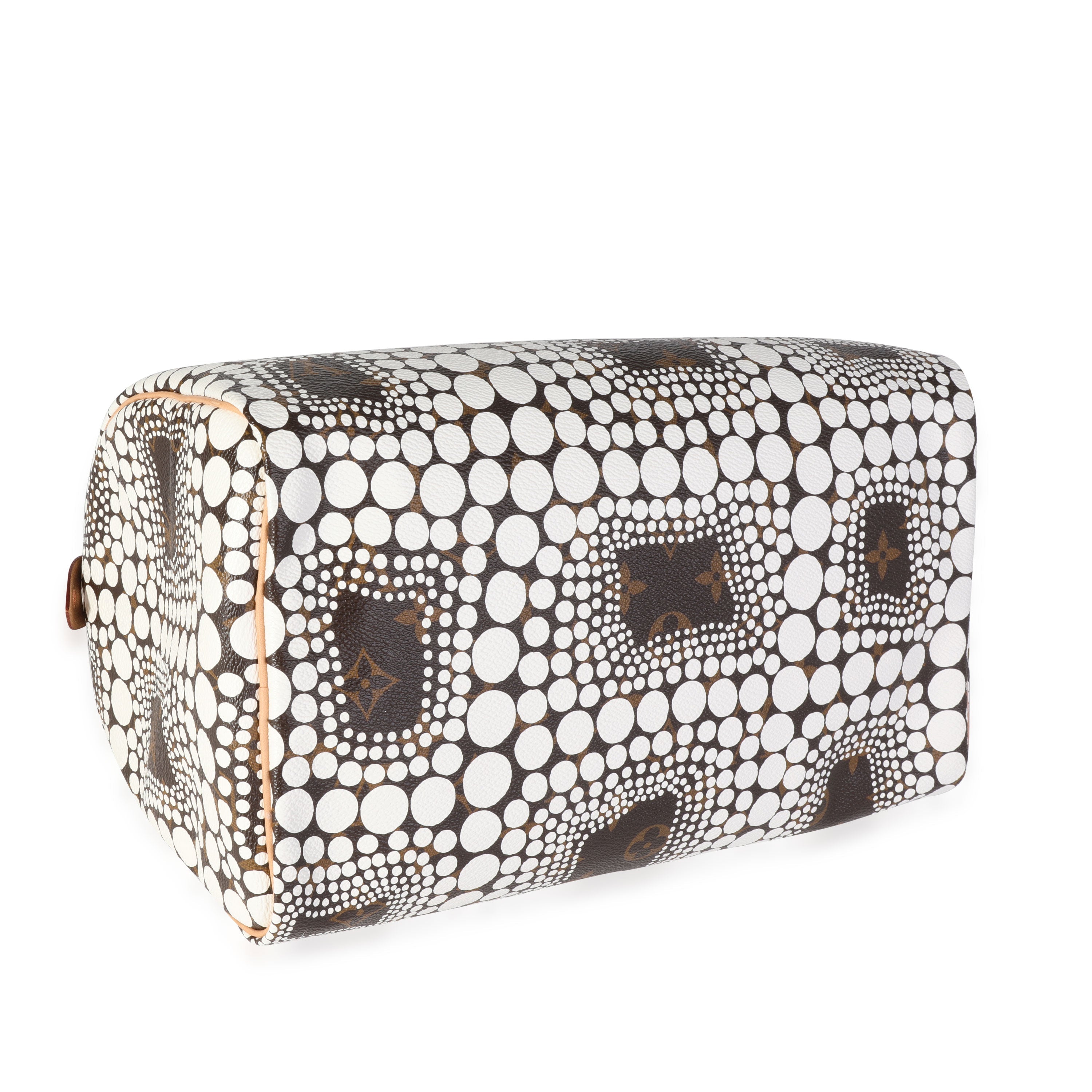 Louis Vuitton Louis Vuitton x Yayoi Kusama White Infinity Dots Monogram Canvas Speedy 30