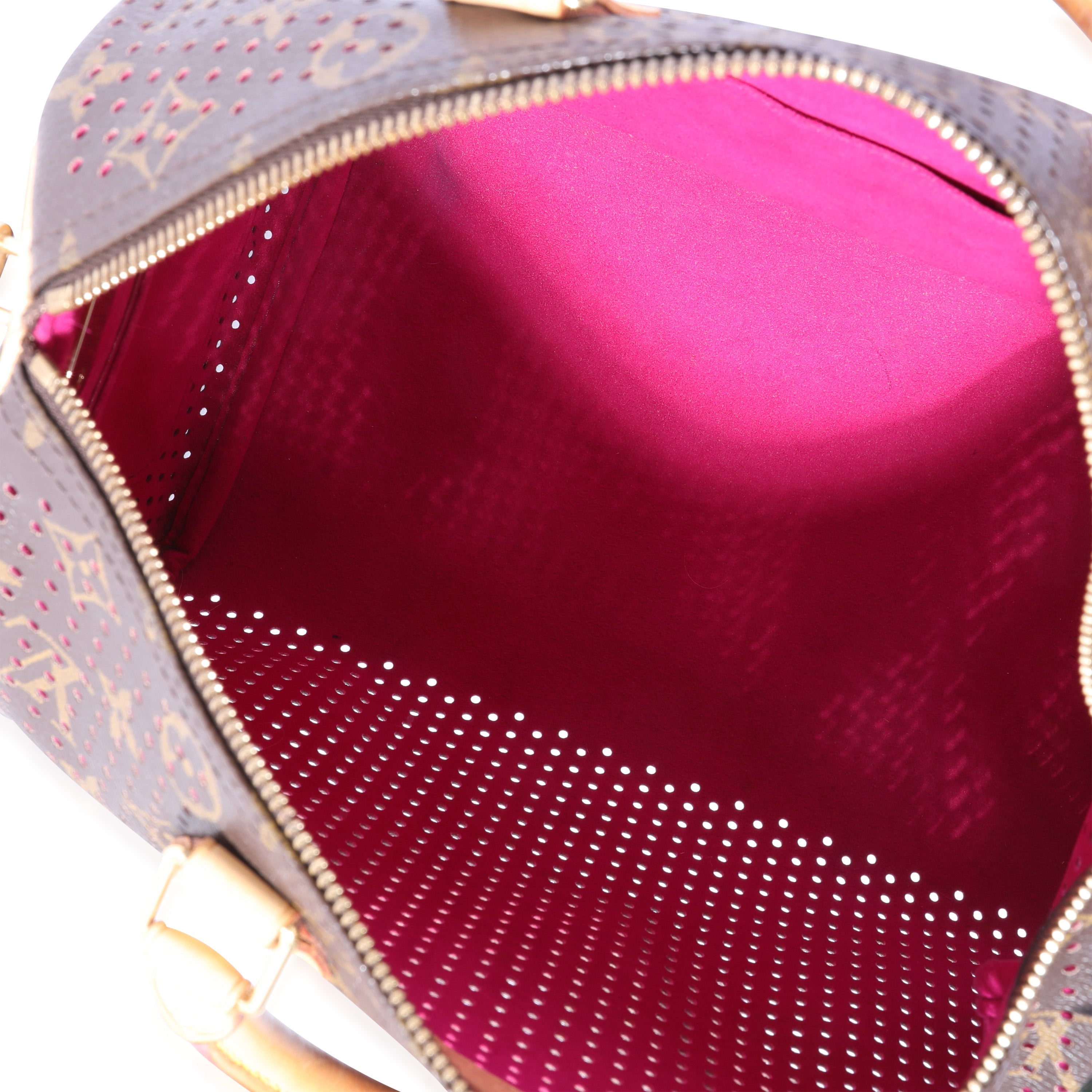 Louis Vuitton Louis Vuitton Monogram Canvas & Fuchsia Perforated Speedy 30