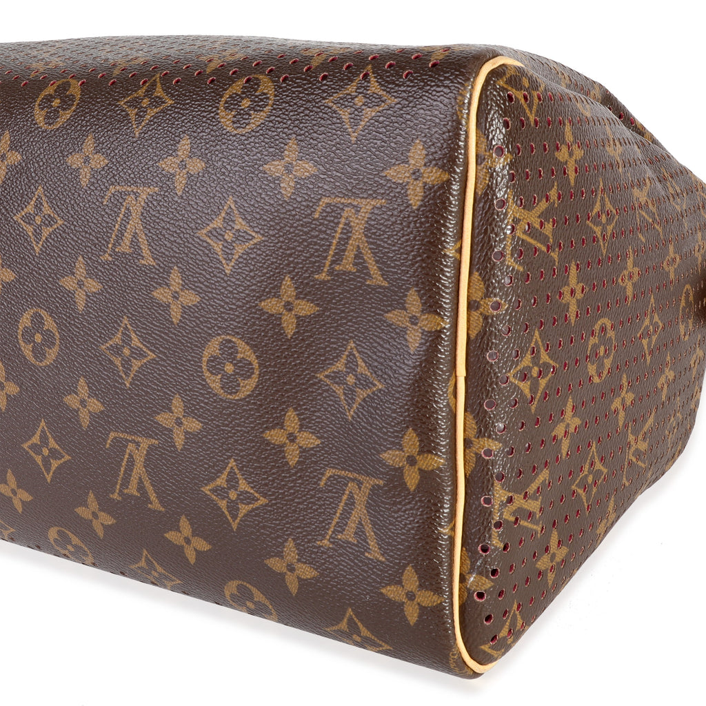 Louis Vuitton Louis Vuitton Monogram Canvas & Fuchsia Perforated Speedy 30