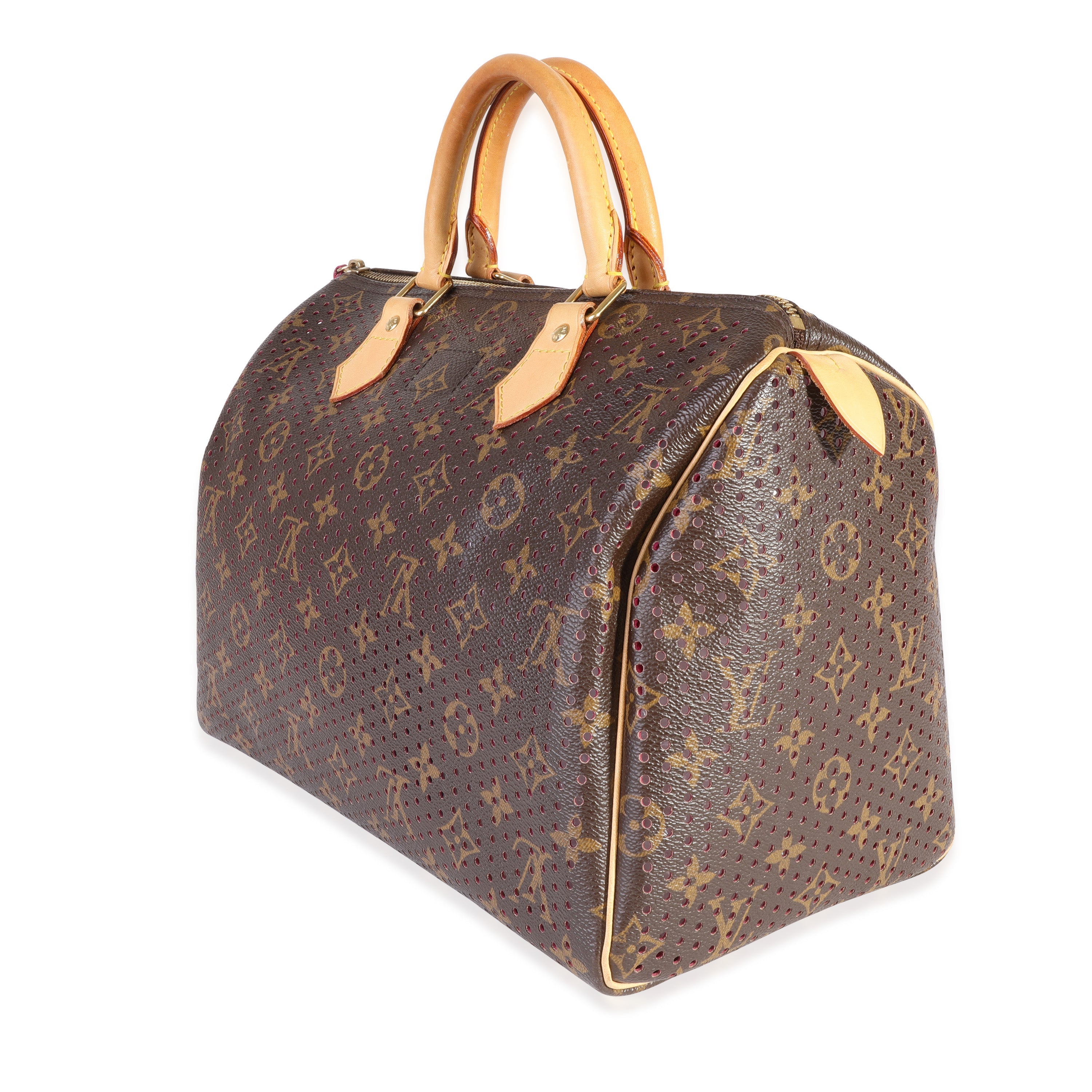 Louis Vuitton Louis Vuitton Monogram Canvas & Fuchsia Perforated Speedy 30