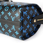 Louis Vuitton Louis Vuitton Black & Blue Monogram Canvas and Navy Leather Amazon Speedy PM