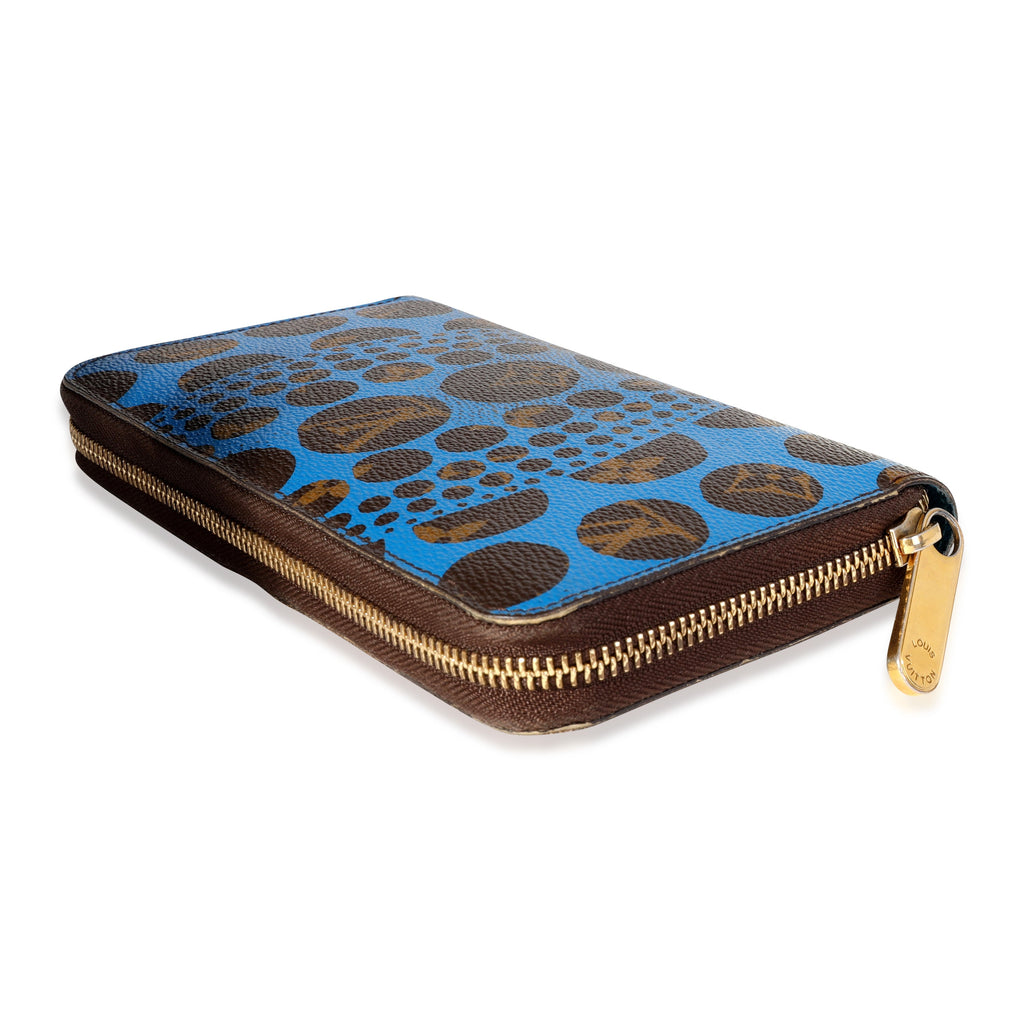 Louis Vuitton Louis Vuitton x Yayoi Kusama Blue Infinity Dots Monogram Canvas Zippy Wallet