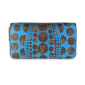 Louis Vuitton Louis Vuitton x Yayoi Kusama Blue Infinity Dots Monogram Canvas Zippy Wallet