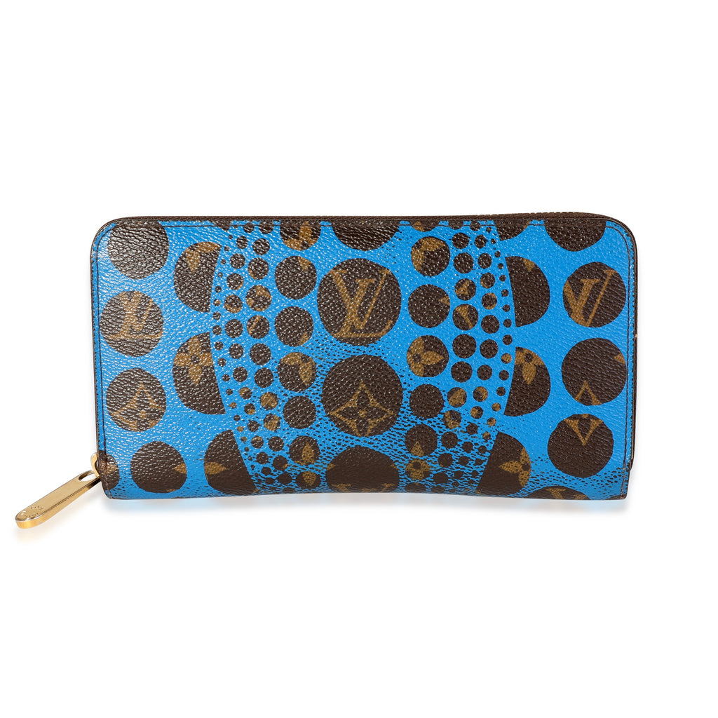 Louis Vuitton Louis Vuitton x Yayoi Kusama Blue Infinity Dots Monogram Canvas Zippy Wallet
