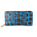 Louis Vuitton Louis Vuitton x Yayoi Kusama Blue Infinity Dots Monogram Canvas Zippy Wallet