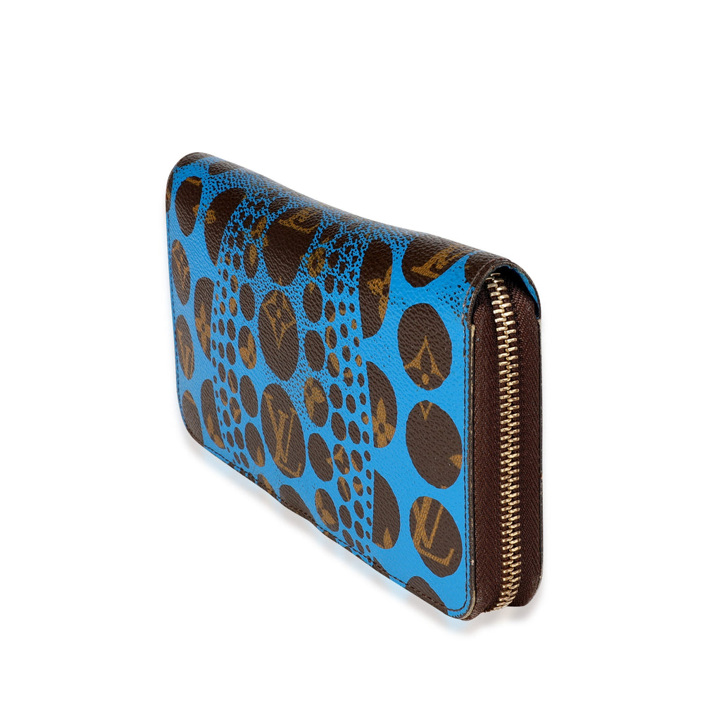 Louis Vuitton Louis Vuitton x Yayoi Kusama Blue Infinity Dots Monogram Canvas Zippy Wallet