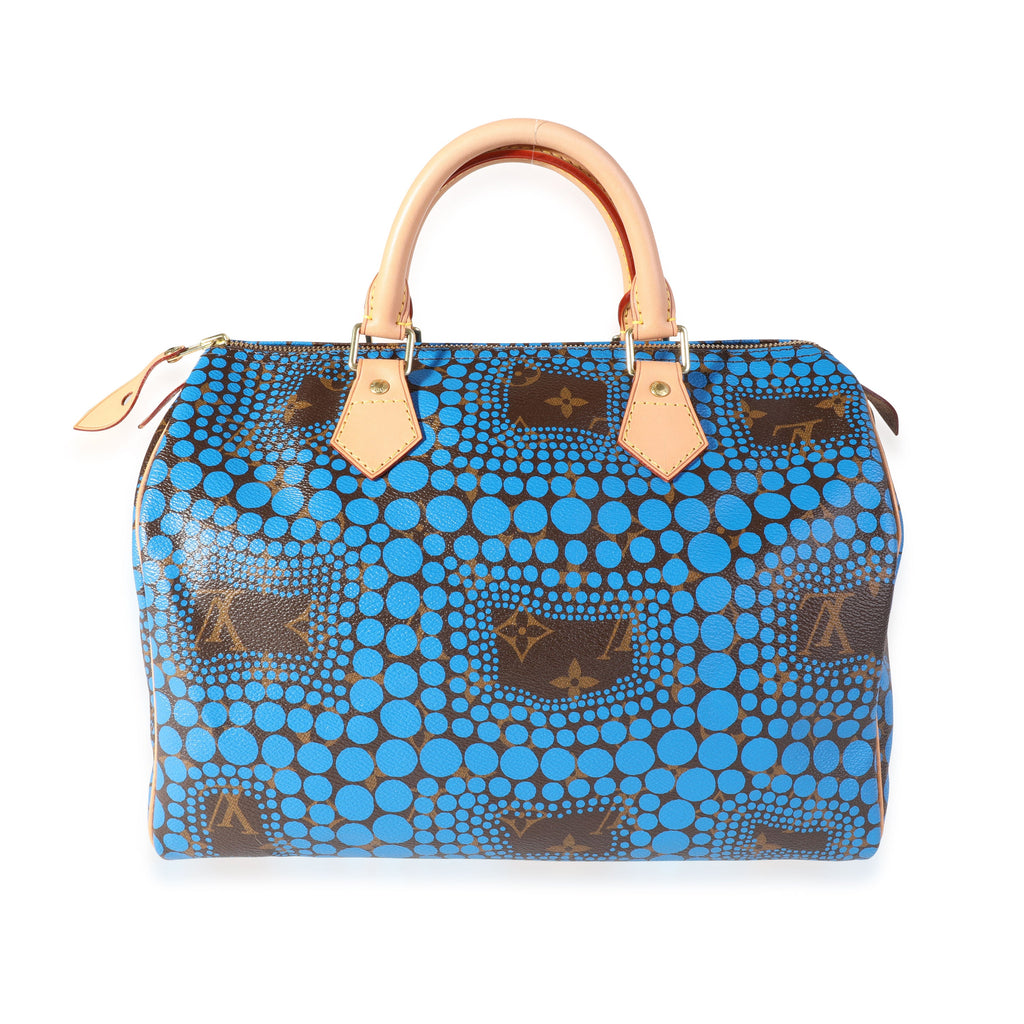 Louis Vuitton Louis Vuitton x Yayoi Kusama Blue Infinity Dots Monogram Canvas Speedy 30