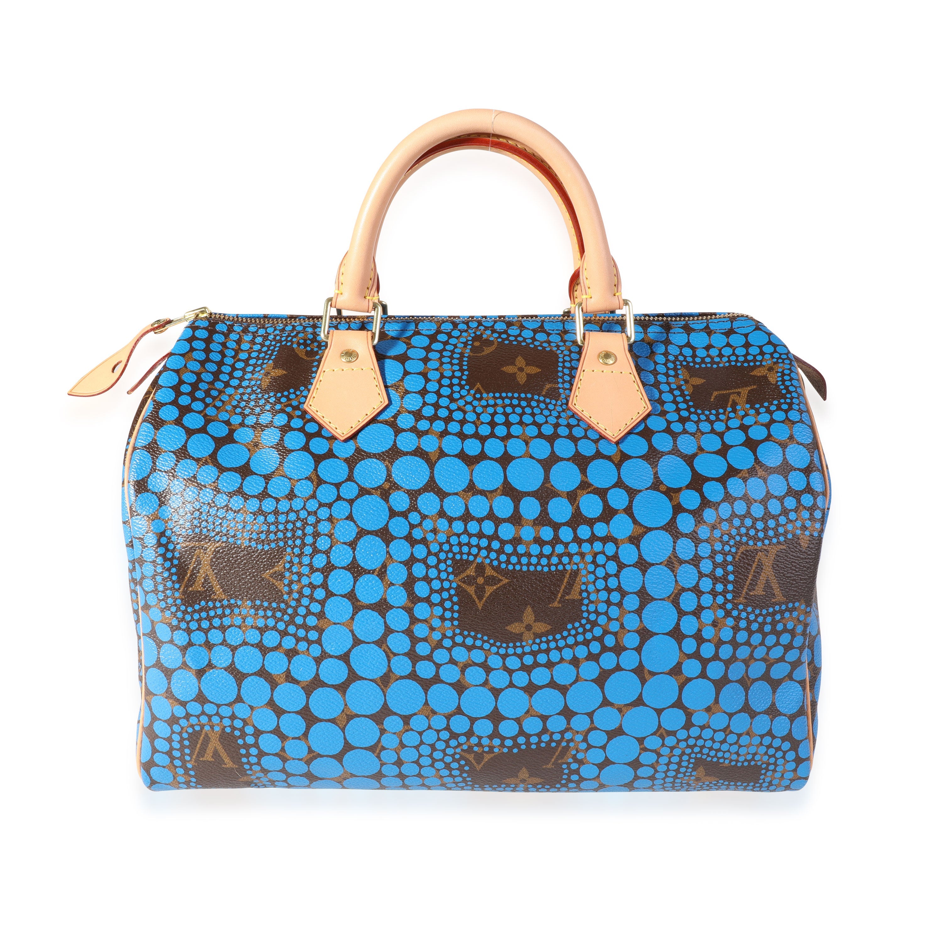 Louis Vuitton Louis Vuitton x Yayoi Kusama Blue Infinity Dots Monogram Canvas Speedy 30