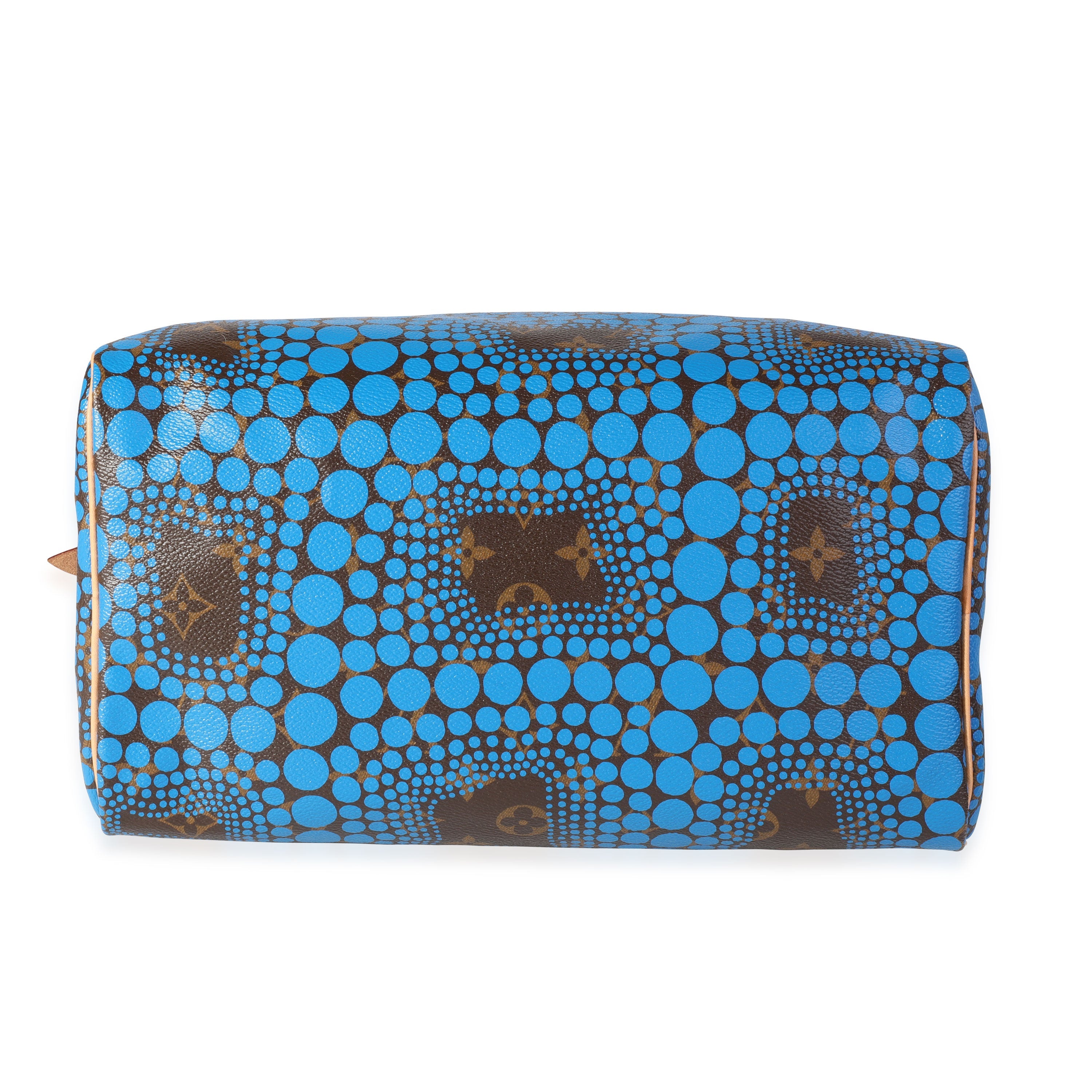 Louis Vuitton Louis Vuitton x Yayoi Kusama Blue Infinity Dots Monogram Canvas Speedy 30