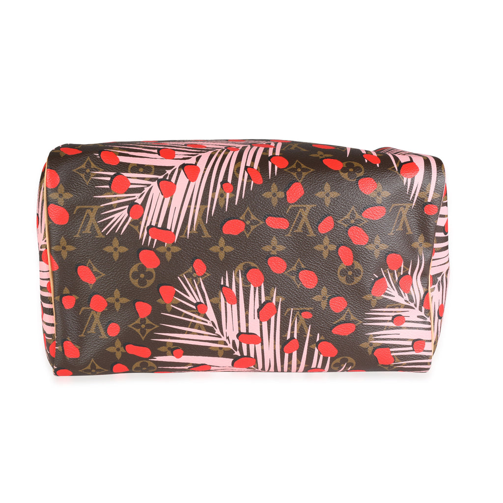 Louis Vuitton Louis Vuitton Limited Edition Sugar & Poppy Jungle Dots Monogram Speedy 30