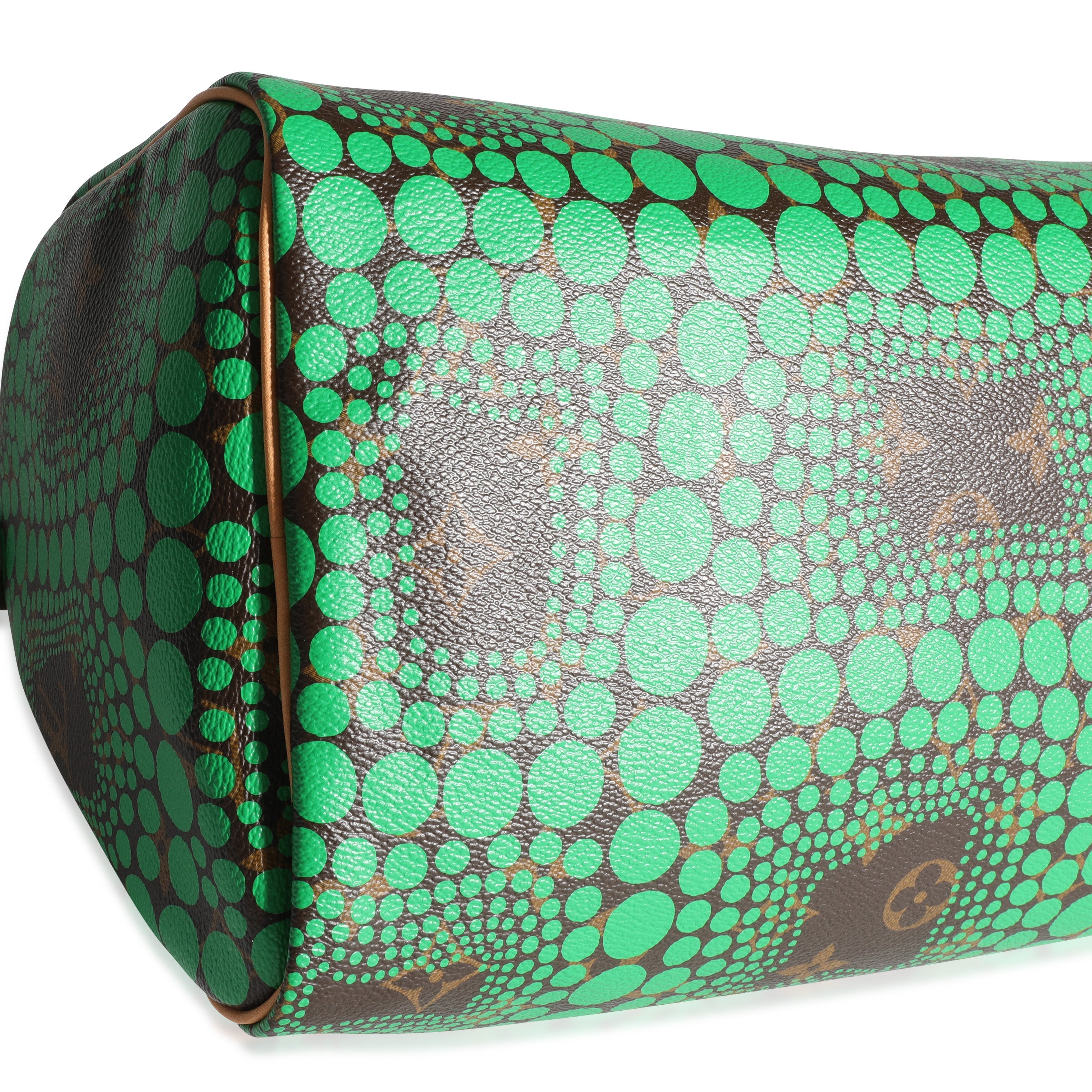 Louis Vuitton Louis Vuitton x Yayoi Kusama Green Infinity Dots Monogram Canvas Speedy 30