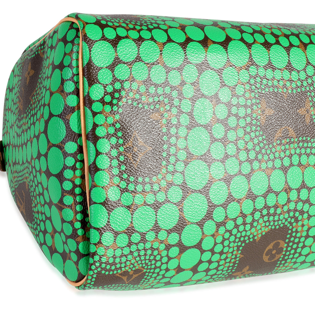Louis Vuitton Louis Vuitton x Yayoi Kusama Green Infinity Dots Monogram Canvas Speedy 30