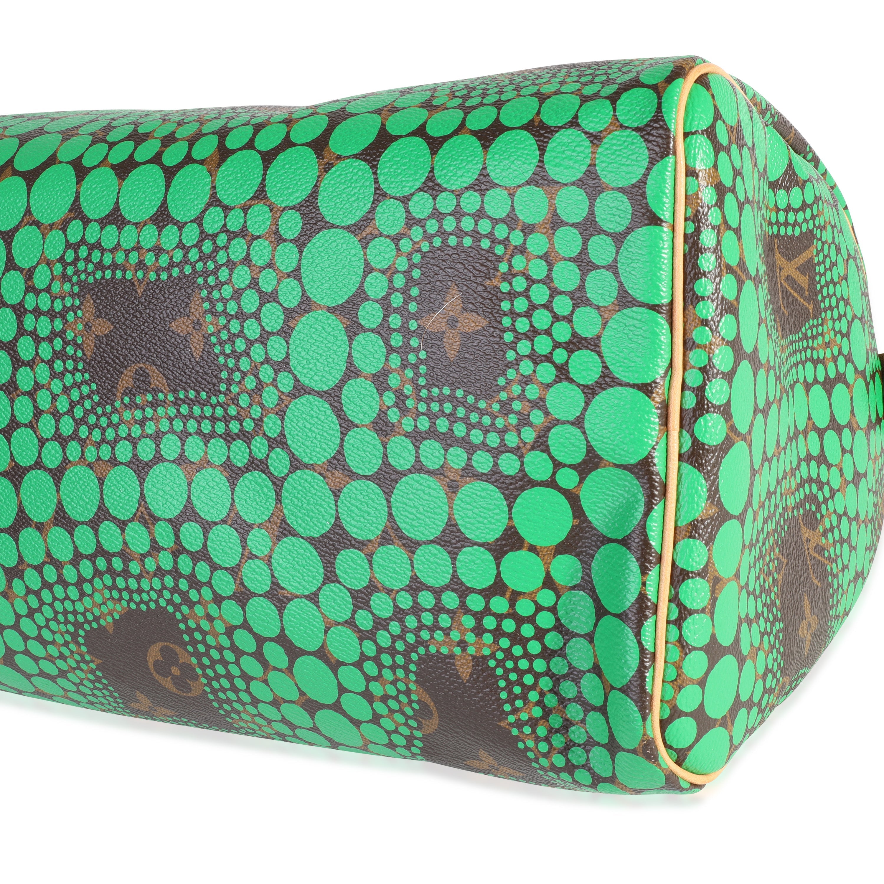 Louis Vuitton Louis Vuitton x Yayoi Kusama Green Infinity Dots Monogram Canvas Speedy 30