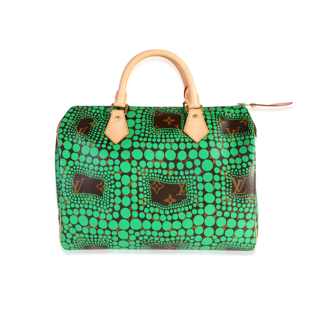 Louis Vuitton Louis Vuitton x Yayoi Kusama Green Infinity Dots Monogram Canvas Speedy 30
