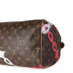 Louis Vuitton Louis Vuitton Limited Edition Chain Flower Monogram Canvas Speedy 30