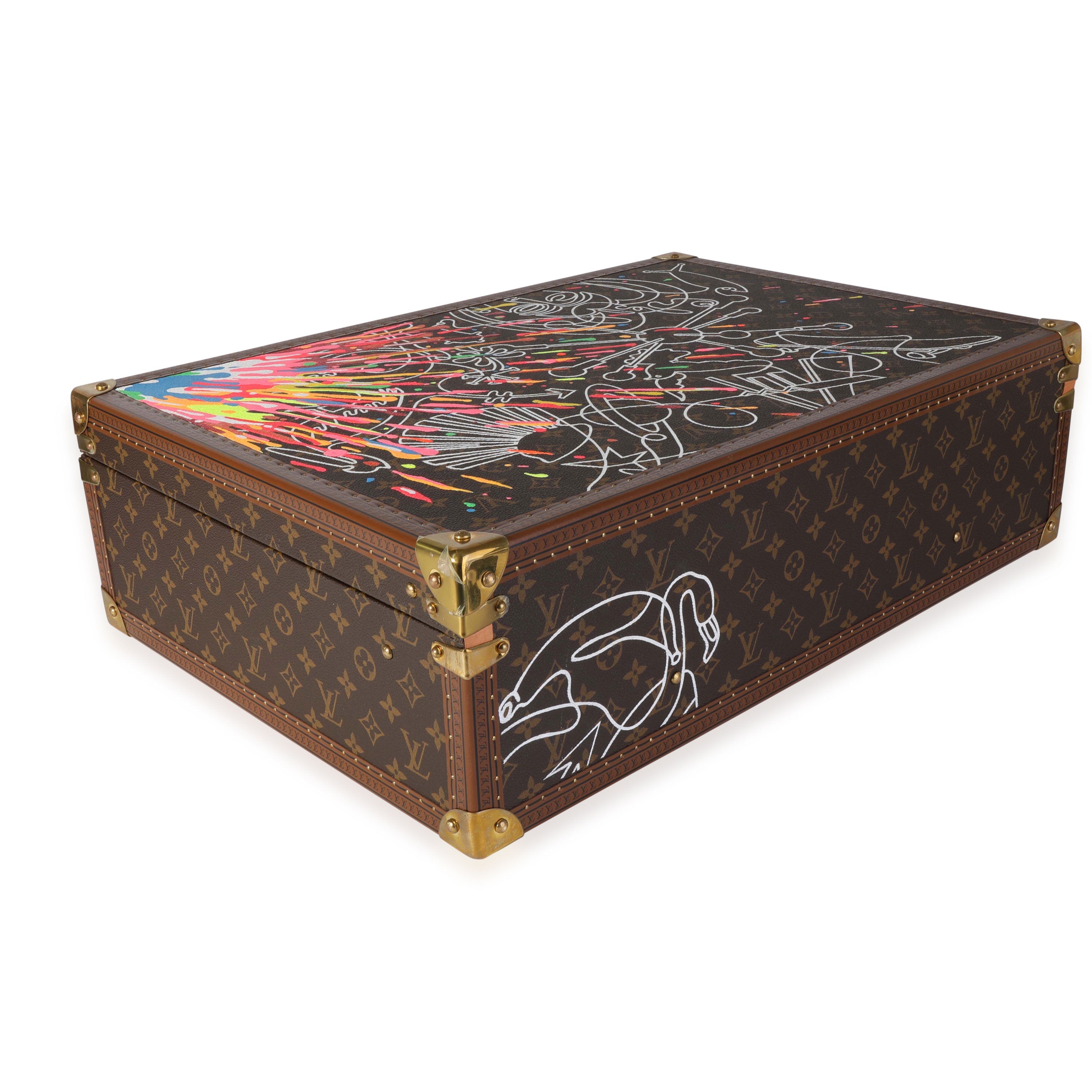 Louis Vuitton Louis Vuitton Carlos Betancourt Commissioned Bisten 60 Trunk