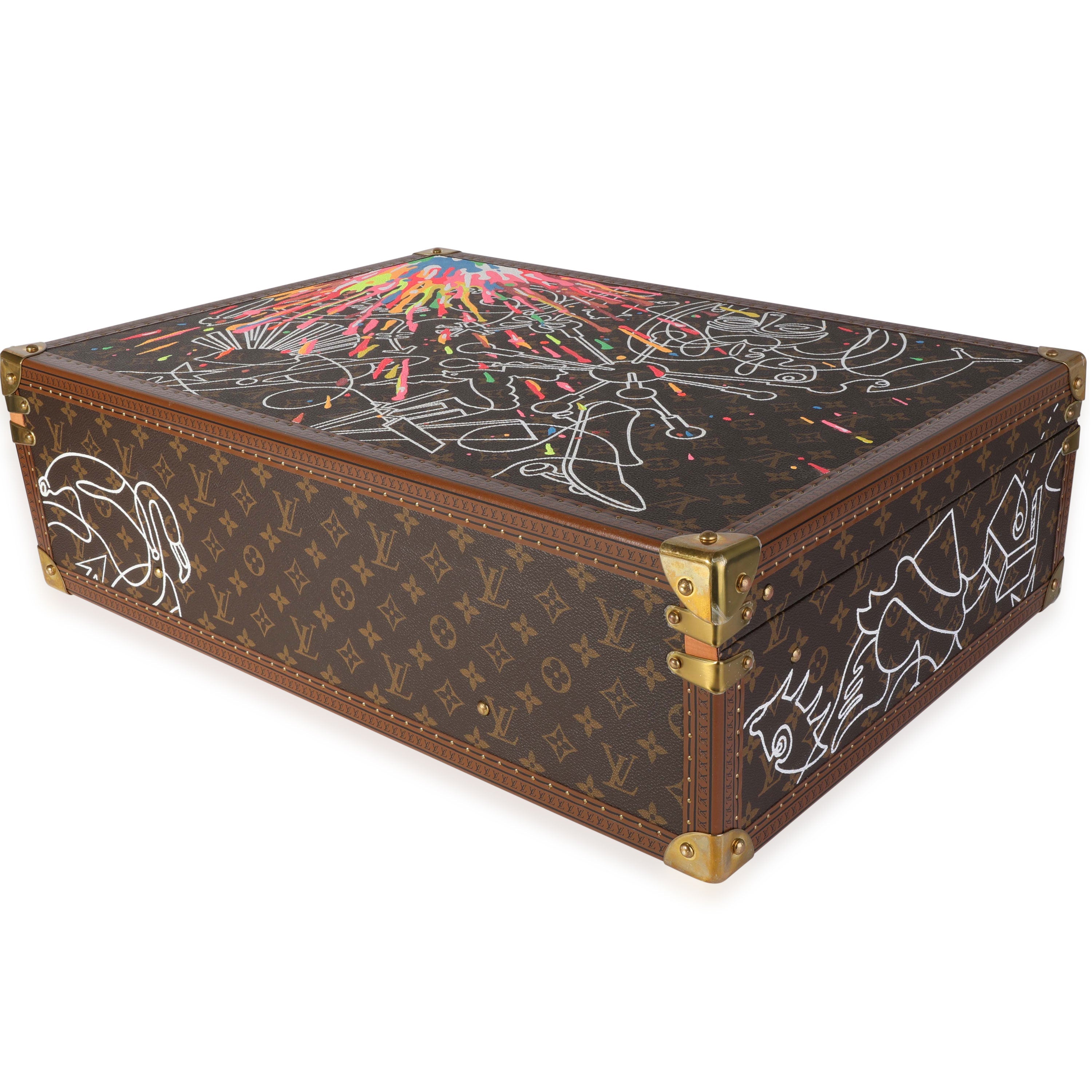 Louis Vuitton Louis Vuitton Carlos Betancourt Commissioned Bisten 60 Trunk