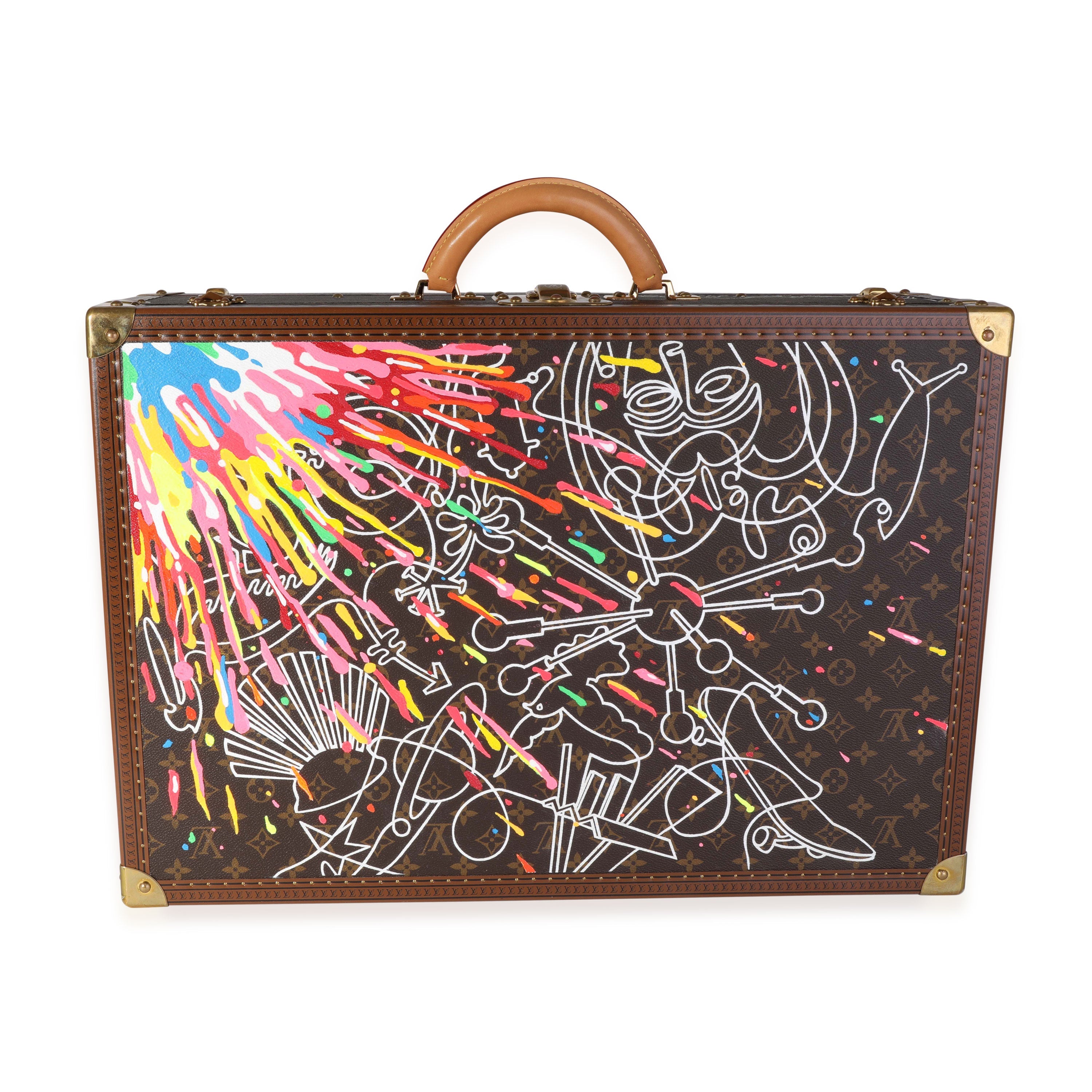 Louis Vuitton Louis Vuitton Carlos Betancourt Commissioned Bisten 60 Trunk