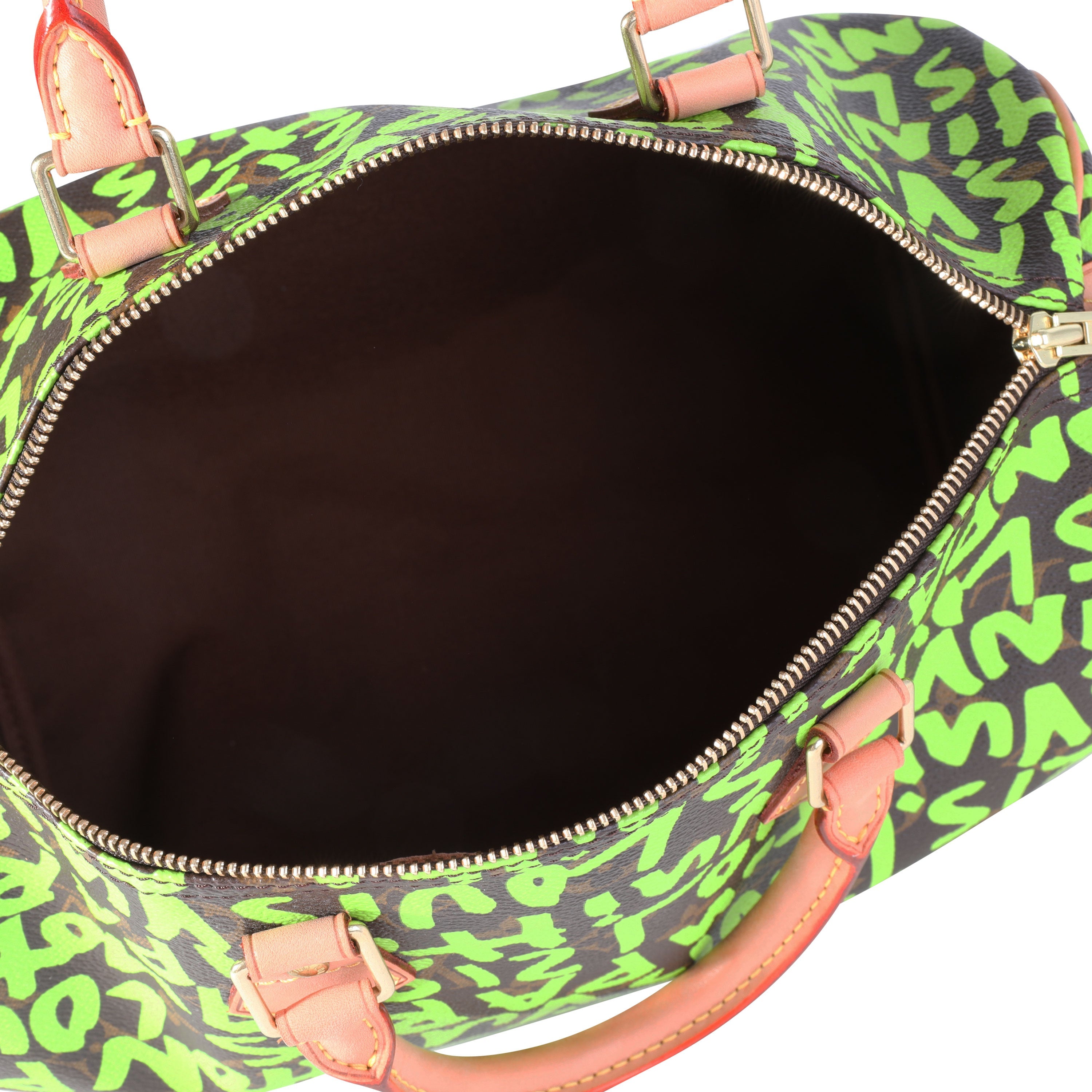 Louis Vuitton Louis Vuitton x Stephen Sprouse Green Graffiti Monogram Canvas Speedy 30