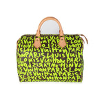 Louis Vuitton Louis Vuitton x Stephen Sprouse Green Graffiti Monogram Canvas Speedy 30