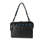 Louis Vuitton Louis Vuitton Navy Calfskin & Blue Monogram Canvas Speedy Amazon MM