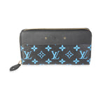 Louis Vuitton Louis Vuitton Blue & Black Monogram Canvas Zippy Wallet