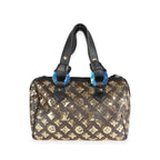 Louis Vuitton Louis Vuitton Limited Edition Gold Sequined Monogram Canvas Eclipse Speedy 28