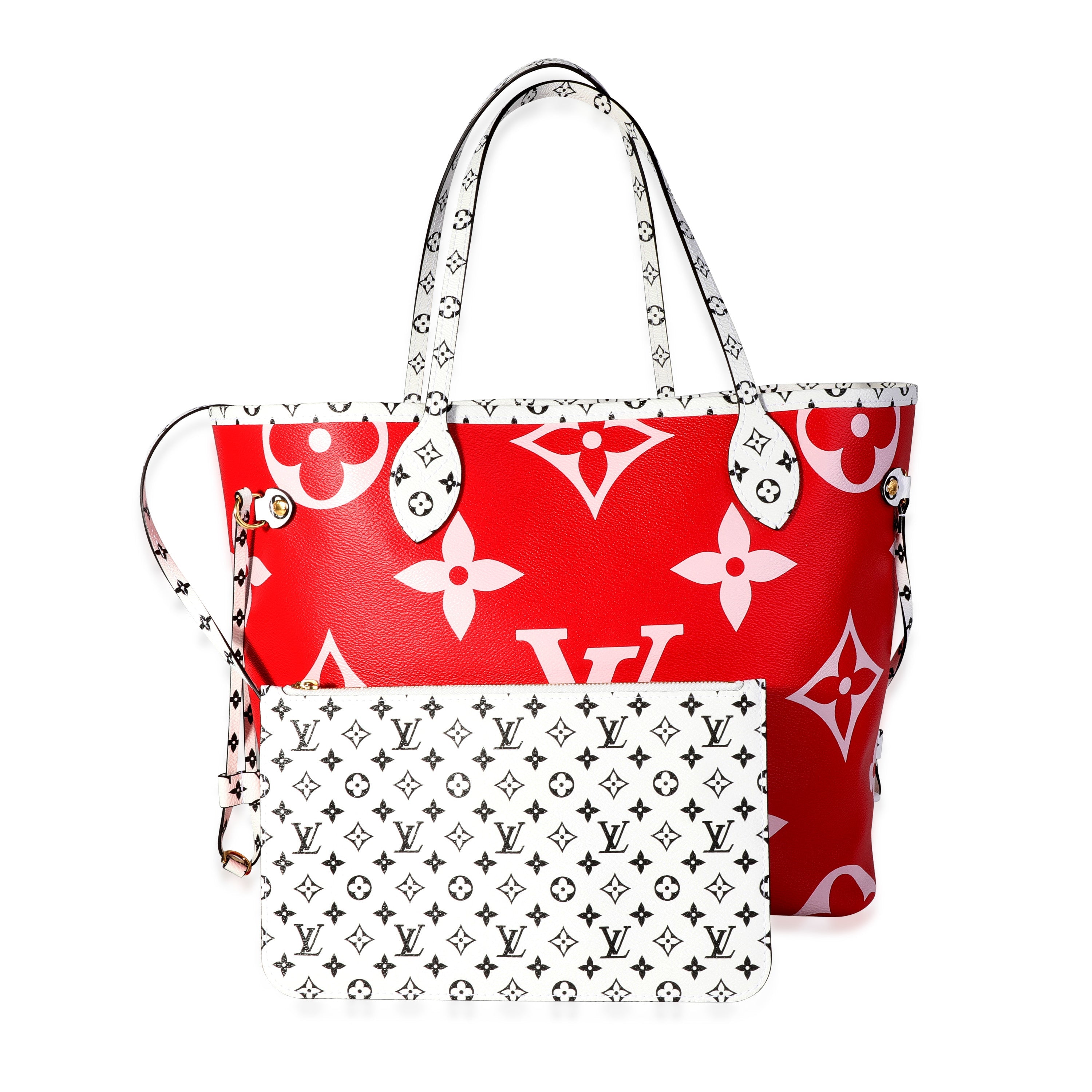 Louis Vuitton Louis Vuitton Rouge & Rose Ballerine Giant Monogram Canvas Neverfull MM