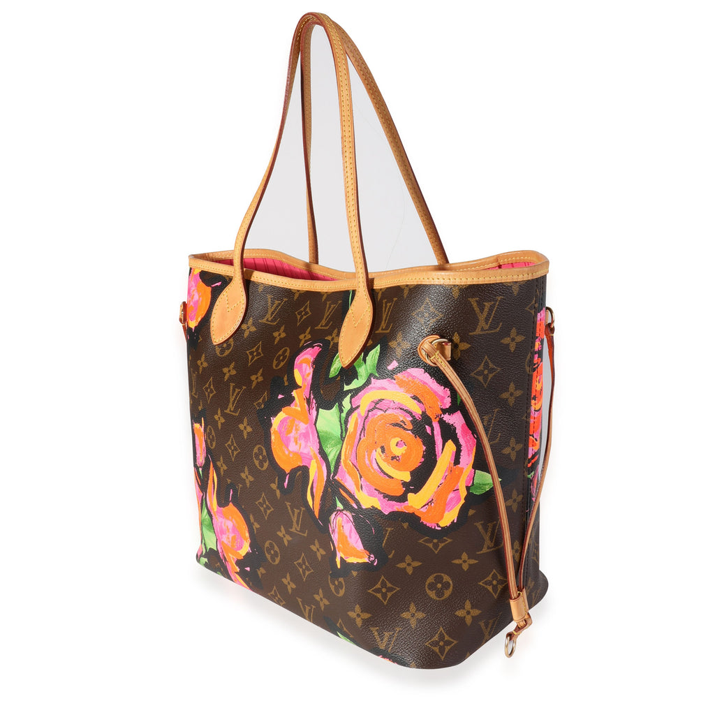 Louis Vuitton Louis Vuitton Monogram Canvas Roses Neverfull MM