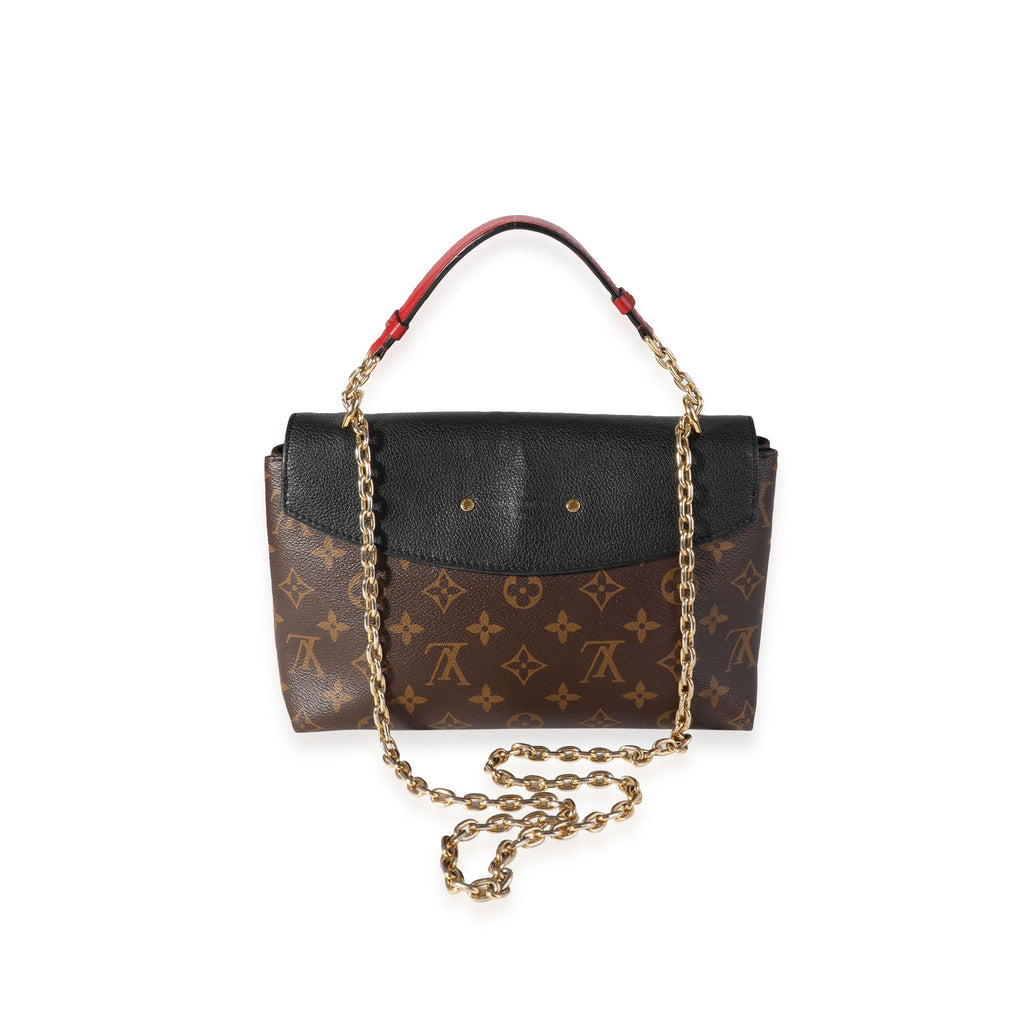 Louis Vuitton Louis Vuitton Monogram Canvas & Black Cowhide Saint-Placide