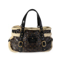 Louis Vuitton Louis Vuitton Limited Edition Vinyl Monogram Canvas & Shearling Thunder Sac