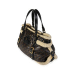 Louis Vuitton Louis Vuitton Limited Edition Vinyl Monogram Canvas & Shearling Thunder Sac