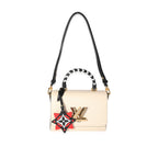 Louis Vuitton Louis Vuitton Creme and Black Epi Leather Crafty Twist MM