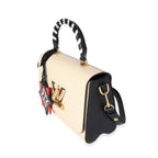 Louis Vuitton Louis Vuitton Creme and Black Epi Leather Crafty Twist MM