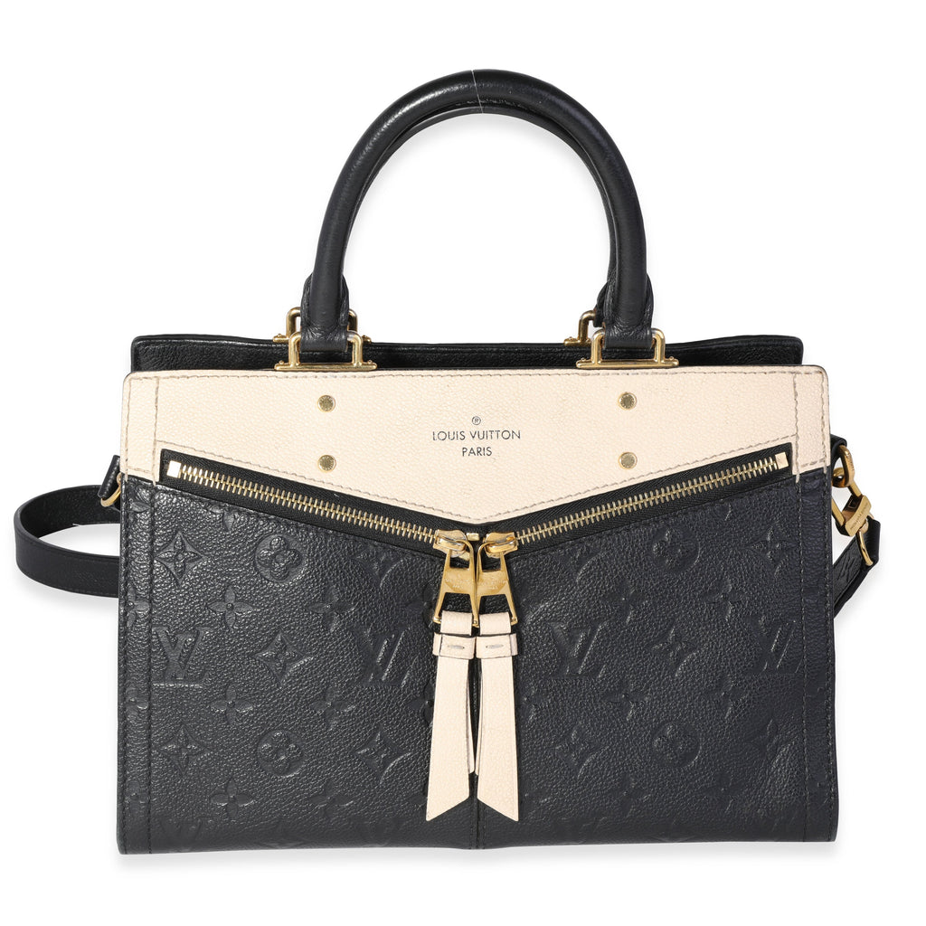 Louis Vuitton Louis Vuitton Black & Creme Empreinte Leather Sully PM