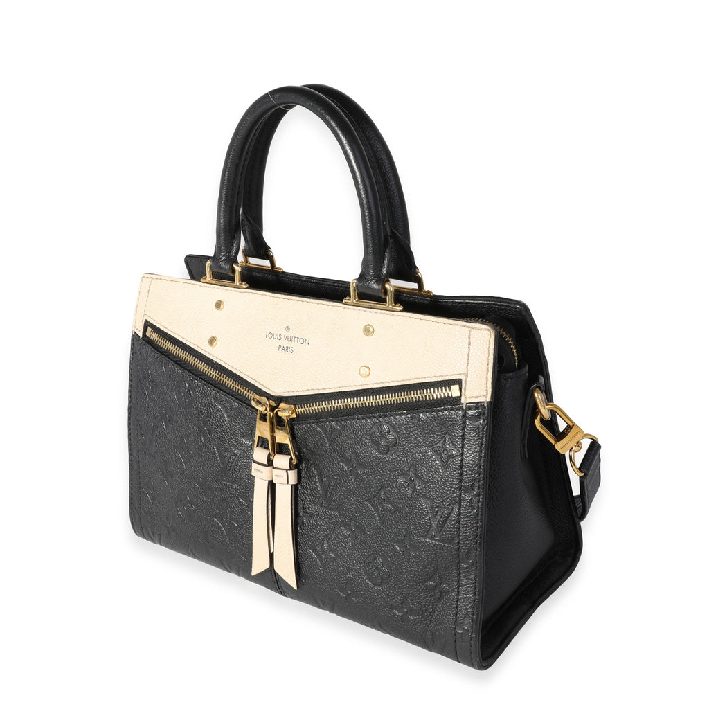 Louis Vuitton Louis Vuitton Black & Creme Empreinte Leather Sully PM
